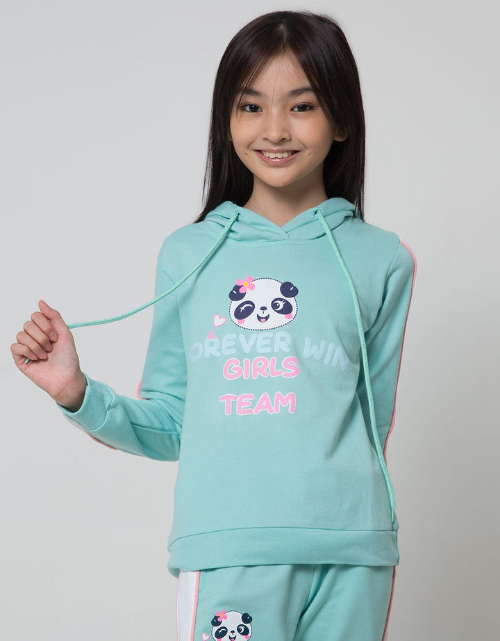 Aero Panda Girl Sweater Hoodie Anak Perempuan