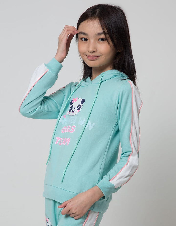 Aero Panda Girl Sweater Hoodie Anak Perempuan