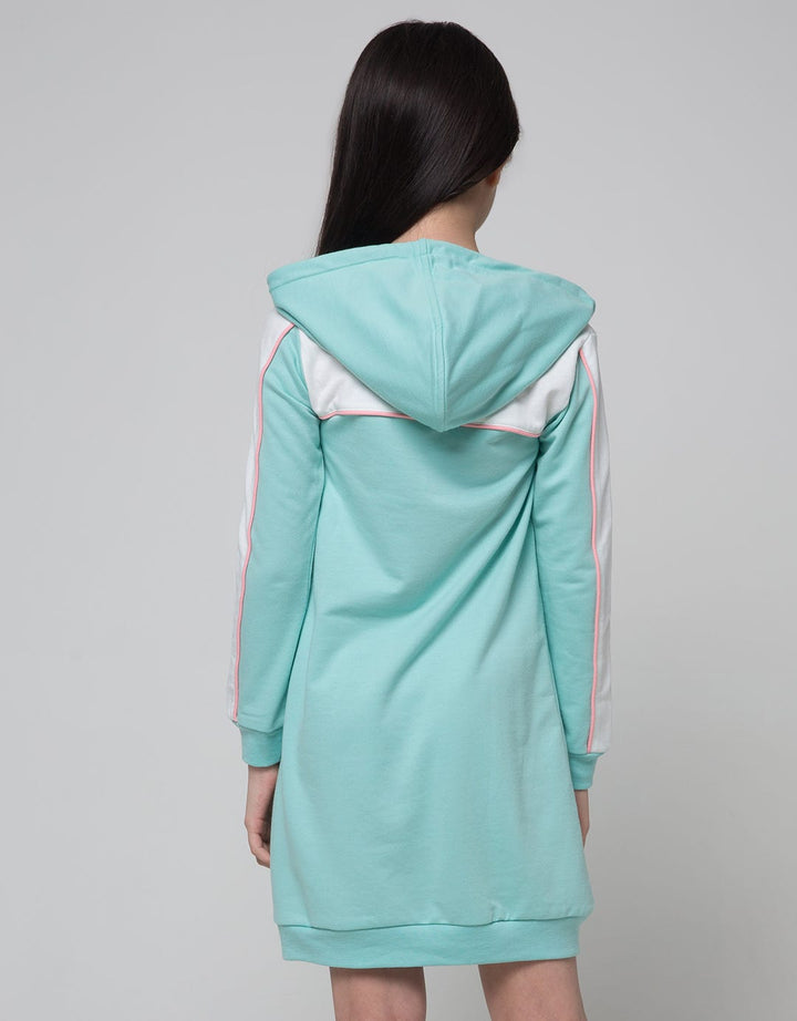 Aero Long Sleeve Midi Dress Hoodie Amazing Girl Team