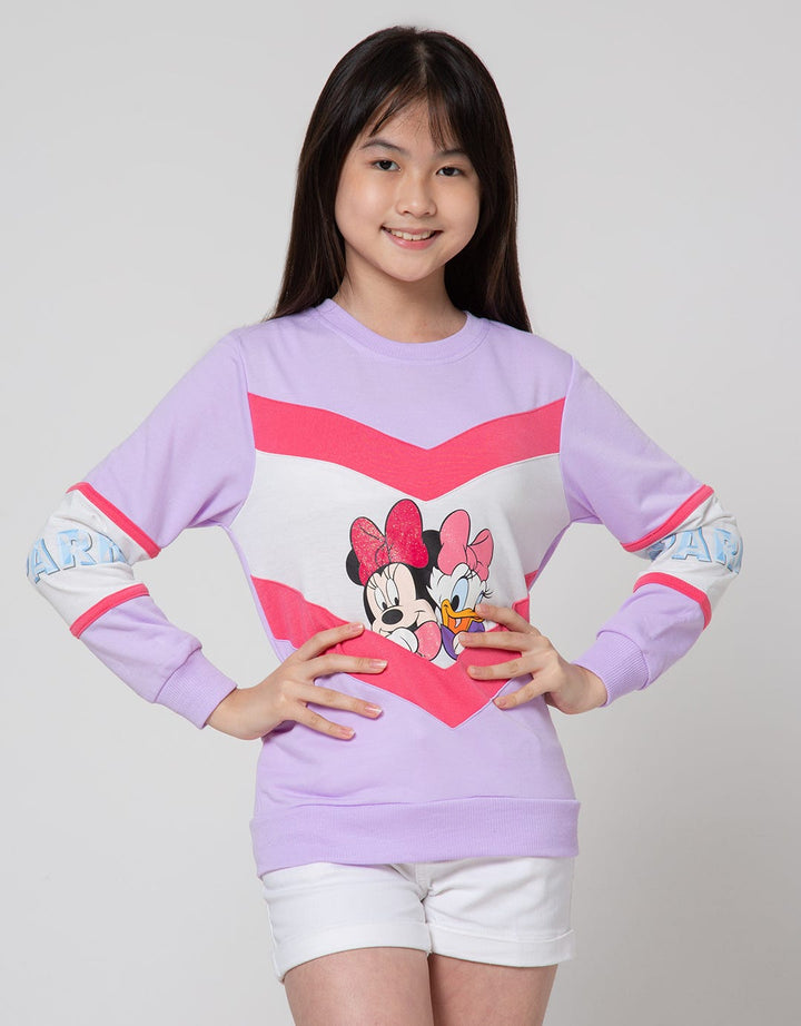 Disney Sweatshirt Cut And Sewn Minnie
