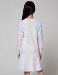 Disney Long Sleeve Midi Dress Tie Dye Princess Girl Power