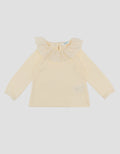 LITTLE M LACE COLLAR PLAIN KAOS BAYI