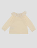 LITTLE M LACE COLLAR PLAIN KAOS BAYI