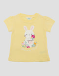 LITTLE M PRINT BUNNY BLOOMING FLOWERS KAOS BAYI