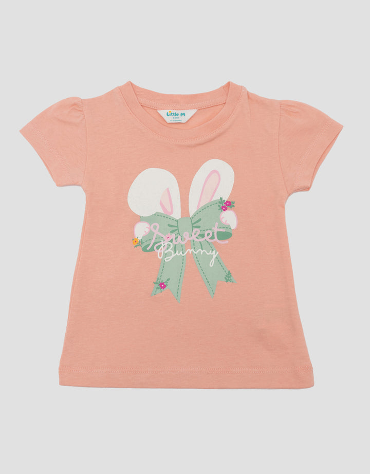 LITTLE M PRINT SWEET BUNNY KAOS BAYI