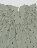 LITTLE M KERIPUT FULLPRINT FLOWER MIDI DRESS BAYI