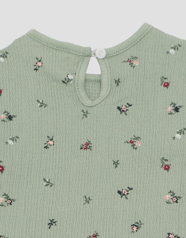LITTLE M TEXTURE FLOWER SET PAKAIAN BAYI