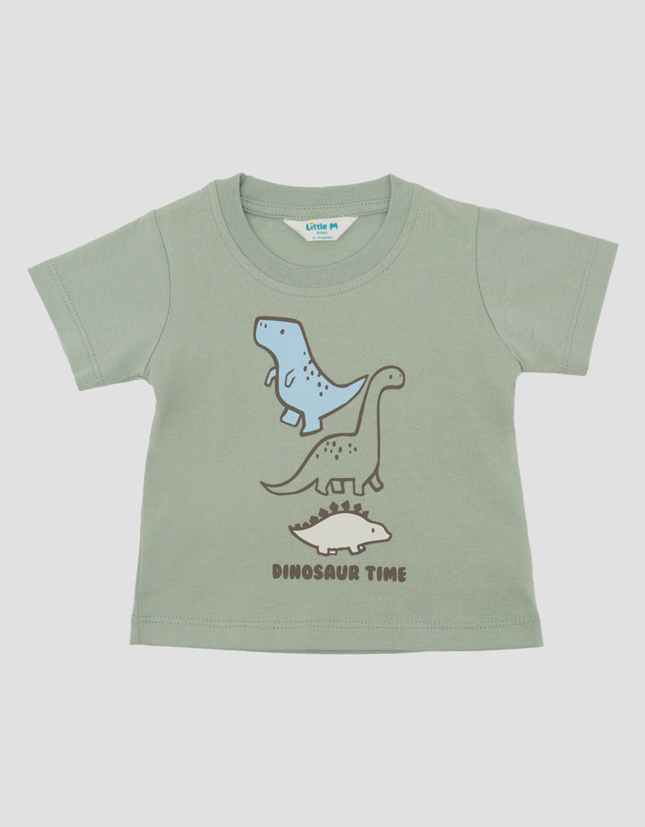 LITTLE M PRINT TRIPLE DINO KAOS BAYI