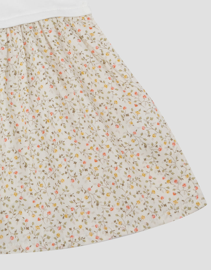 Little M Print Bunga Mix Midi Dress Bayi