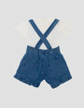 Little M 2Pc Ruffle Jumpsuit Denim Bayi
