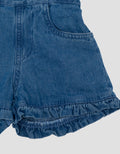 Little M 2Pc Ruffle Jumpsuit Denim Bayi