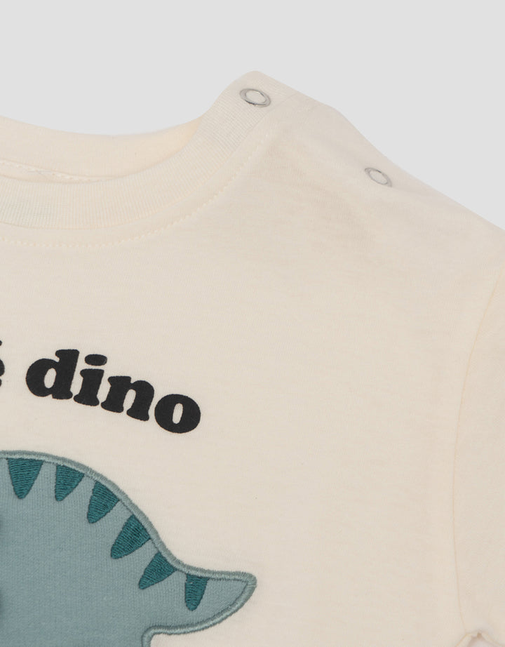 LITTLE M DINO APPLIQUE KAOS BAYI