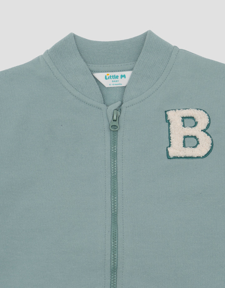 LITTLE M LOGO CHENILLE JAKET BOMBER BAYI