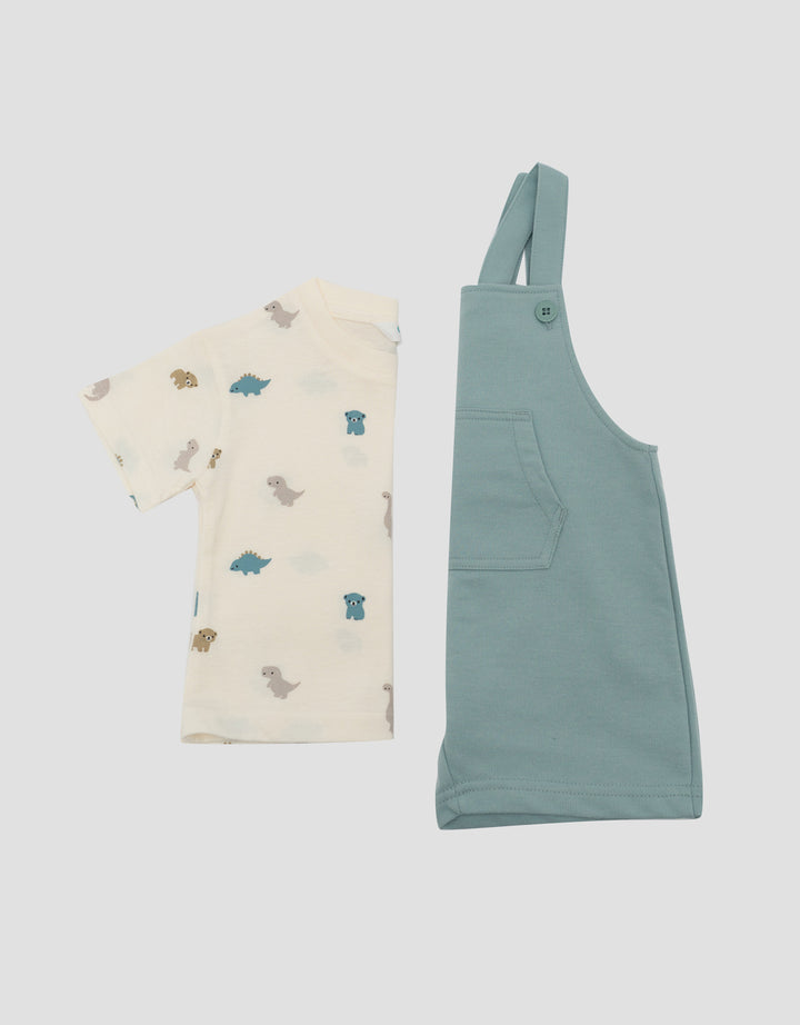 LITTLE M DINO EZO OVERALL JUMPSUIT BAYI