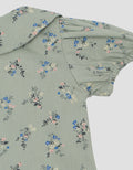 LITTLE M DOUBLE LAYER PRINT FLOWERS PAKAIAN SETELAN BAYI