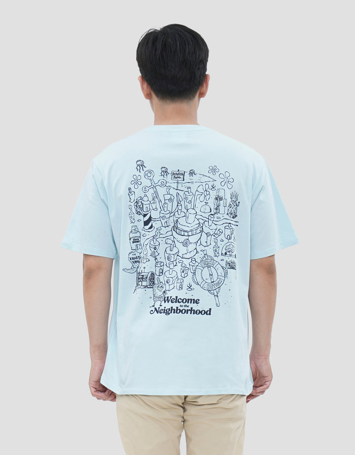NEVADA SPONGEBOB DOODLE ART KAOS PRIA