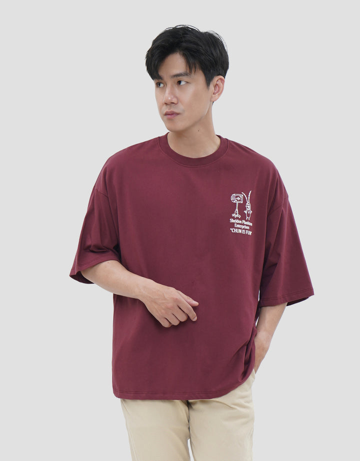 NEVADA SPONGEBOB CHUM BUCKET KAOS OVERSIZE PRIA