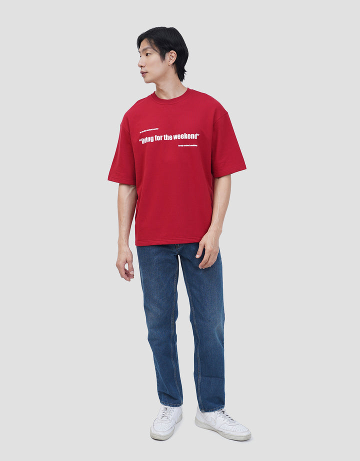 NEVADA INDO RANGE COLOR COLL PRINTED KAOS OVERSIZE PRIA