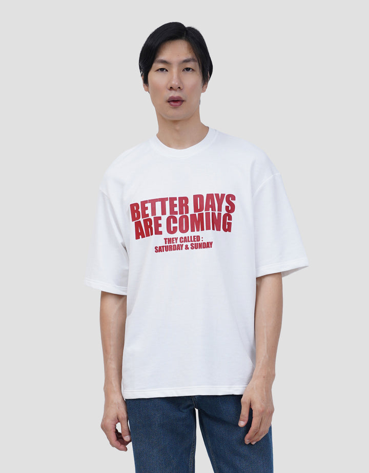 NEVADA INDO RANGE COLOR COLL BETTER DAYS PRINTED KAOS OVERSIZE PRIA