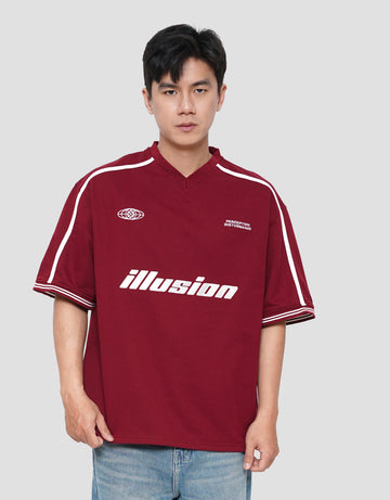 NEVADA PIPING VARSITY - STYLE 1 KAOS OVERSIZE PRIA