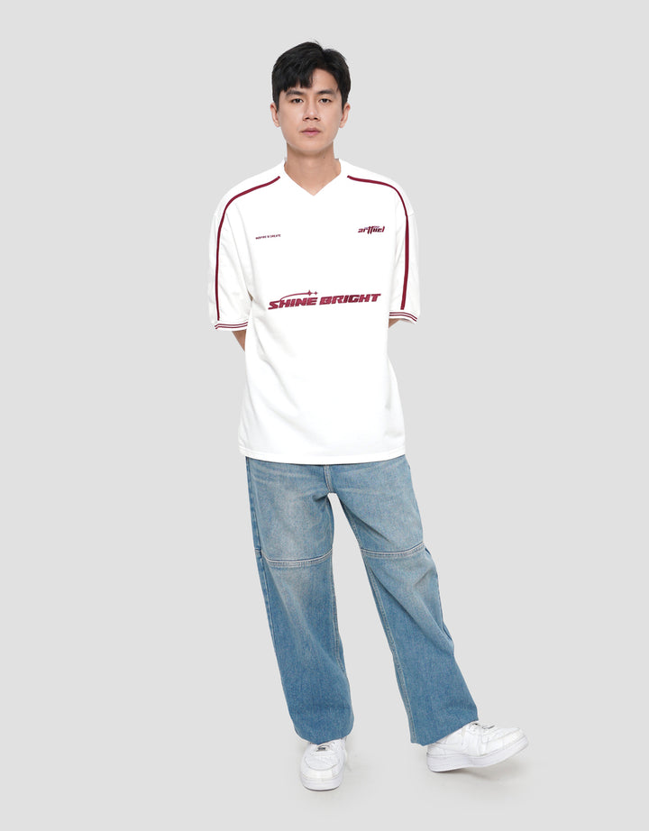 NEVADA PIPING VARSITY - STYLE 2 KAOS OVERSIZE PRIA