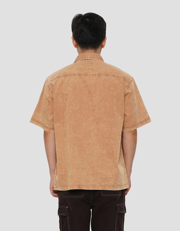 NEVADA COLLAR SULFUR DENIM KEMEJA PRIA