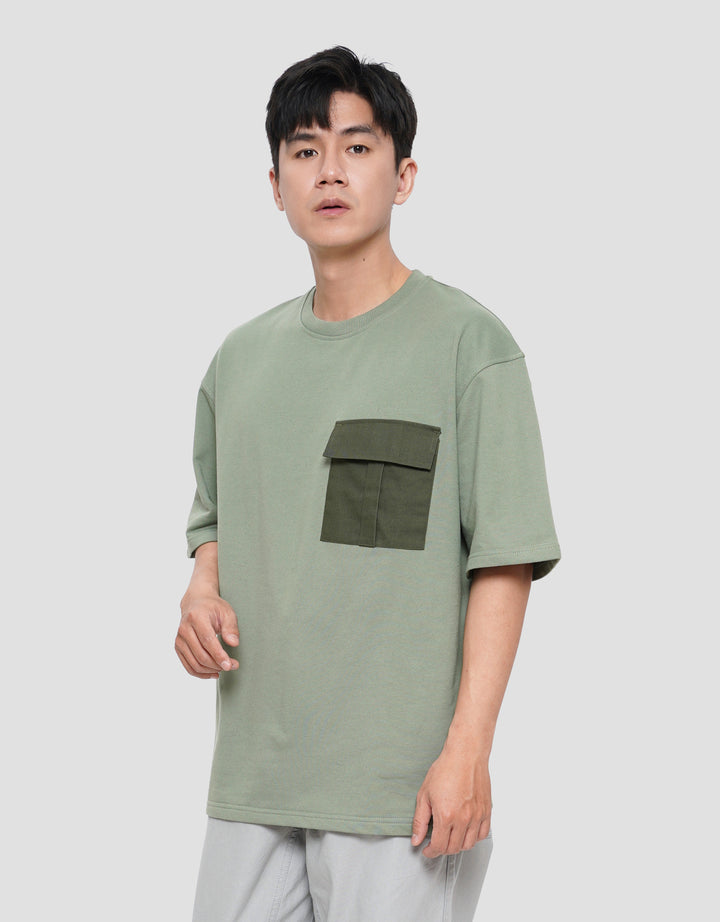 NEVADA POCKET WOVEN KAOS OVERSIZE PRIA