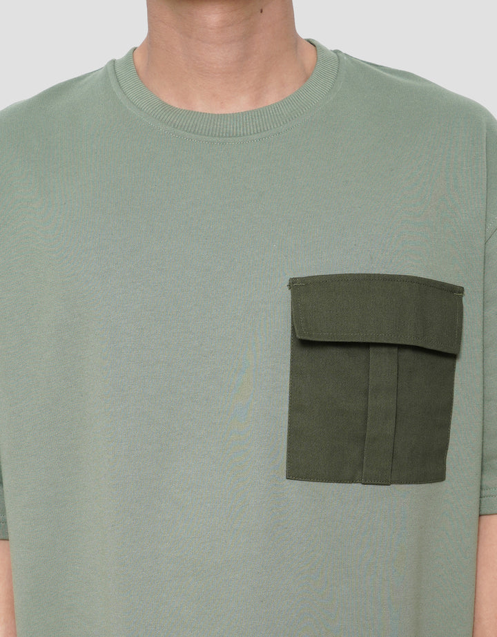 NEVADA POCKET WOVEN KAOS OVERSIZE PRIA
