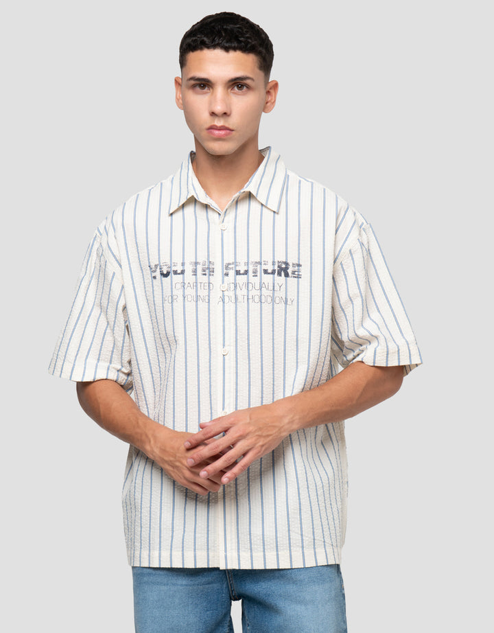 NEVADA COLLAR PRINTED BOXY KEMEJA PRIA