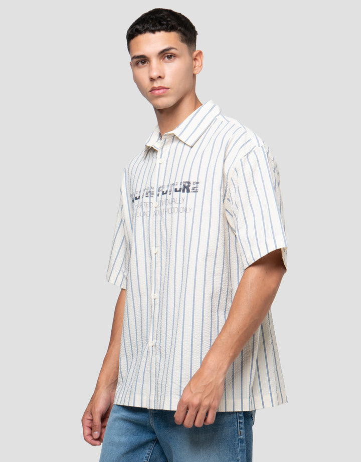 NEVADA COLLAR PRINTED BOXY KEMEJA PRIA