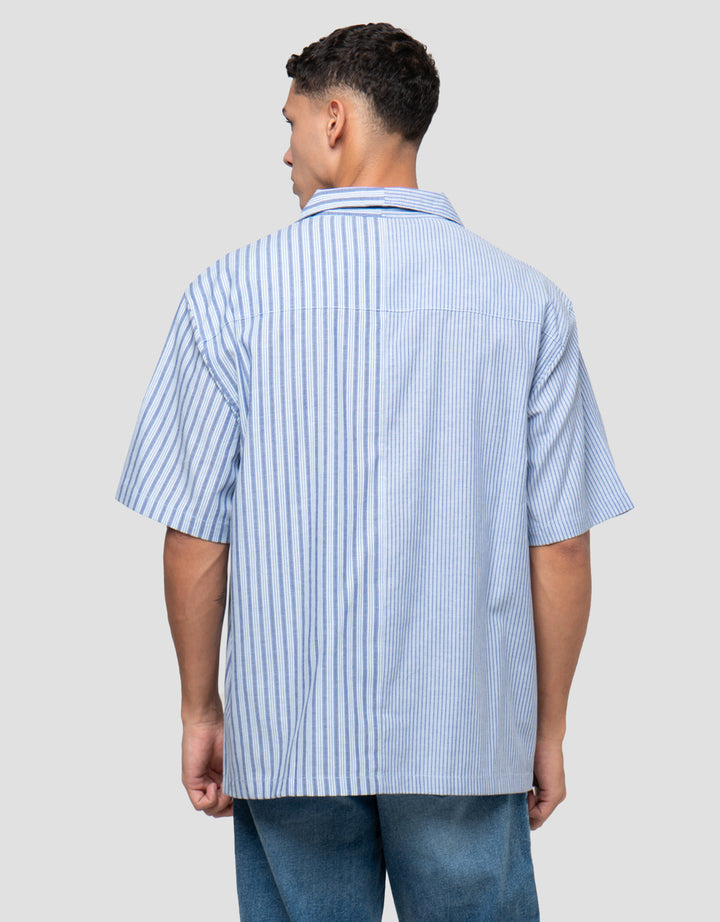 NEVADA CAMP COLLAR STRIPE KEMEJA PRIA
