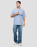 NEVADA CAMP COLLAR STRIPE KEMEJA PRIA