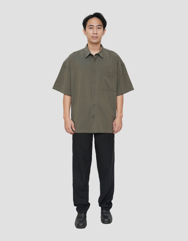 NEVADA PLAIN POLY KEMEJA RELAXED PRIA