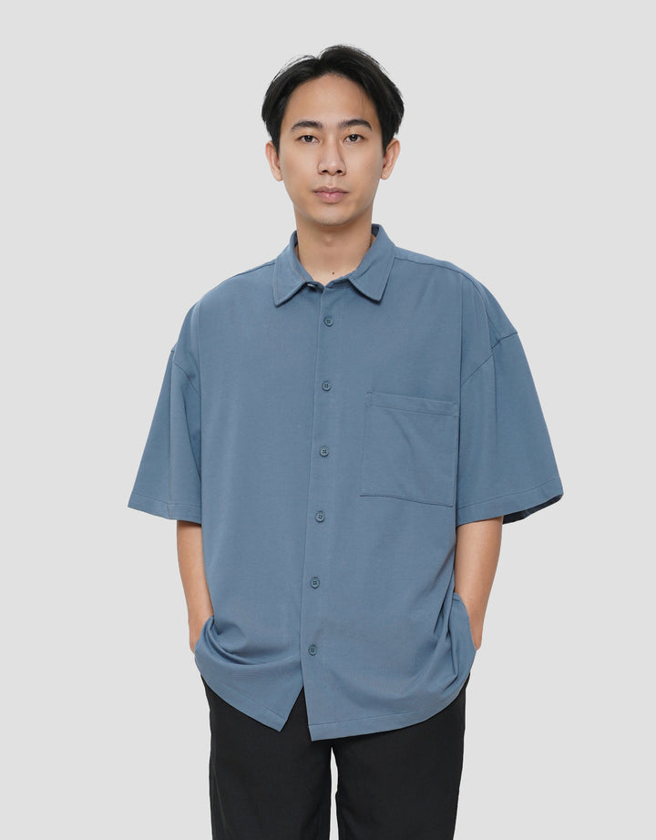 NEVADA PLAIN POLY KEMEJA RELAXED PRIA