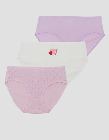 LITTLE M PACK OF 3 FLOWER JOY CELANA DALAM ANAK PEREMPUAN