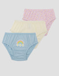 LITTLE M PACK OF 3 SMILE RAINBOW CELANA DALAM ANAK PEREMPUAN
