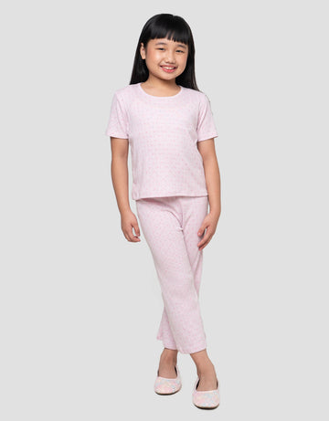 LITTLE M POINTELLE SETELAN PIYAMA ANAK PEREMPUAN