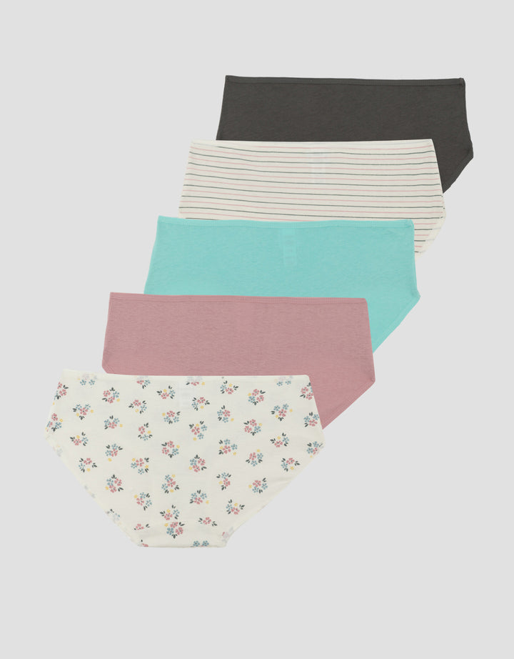 LITTLE M MIX FLOWER CELANA DALAM PACK OF 5 ANAK PEREMPUAN
