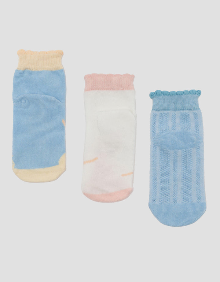 LITTLE M PACK OF 3 BALLERINA KAUS KAKI ANAK PEREMPUAN