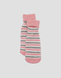 LITTLE M TEKUK STRIPE KAUS KAKI ANAK PEREMPUAN