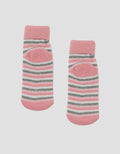 LITTLE M TEKUK STRIPE KAUS KAKI ANAK PEREMPUAN