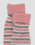 LITTLE M TEKUK STRIPE KAUS KAKI ANAK PEREMPUAN