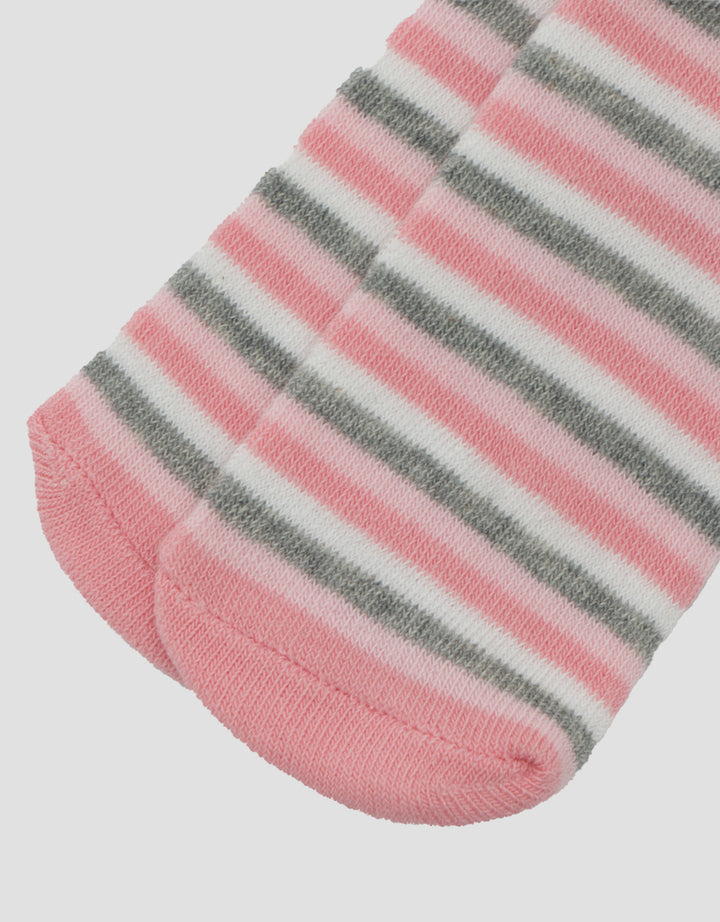 LITTLE M TEKUK STRIPE KAUS KAKI ANAK PEREMPUAN