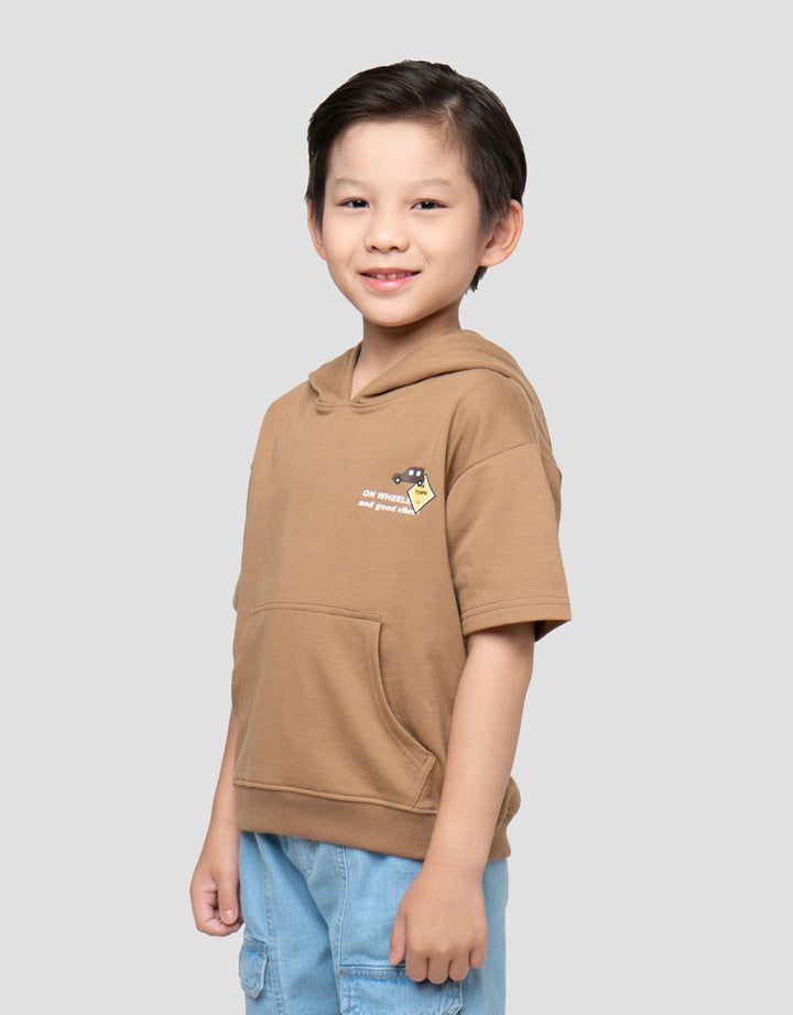 LITTLE M CAR IN TOWN SWEATSHIRT HOODIE ANAK LAKI-LAKI