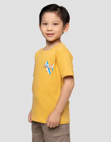 LITTLE M PLANE BEAR KAOS ANAK LAKI-LAKI