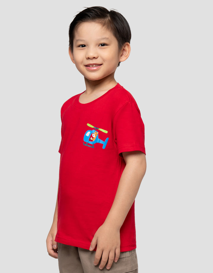 LITTLE M HELICOPTER TIGER KAOS ANAK LAKI-LAKI