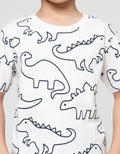 Little M Fullprint Dino Print Pakaian Setelan Anak Laki-laki