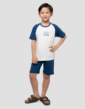 LITTLE M ROLLING CITY VIBES PAKAIAN SETELAN ANAK LAKI-LAKI