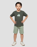 LITTLE M PRINT WILD IN TOWN PRINT  PAKAIAN SETELAN ANAK LAKI-LAKI