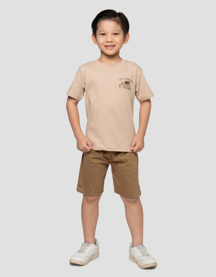 LITTLE M PRINT LITTLE OUTDOOR DAYS PAKAIAN SETELAN ANAK LAKI-LAKI